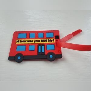 Red Bus Trip Luggage Tag